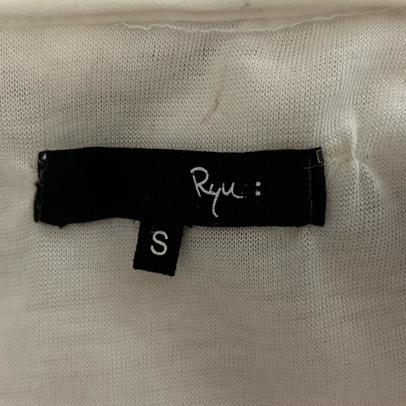 Ryu White and Black Ruffle Detail Short Dress, size S - Picture 4 of 4